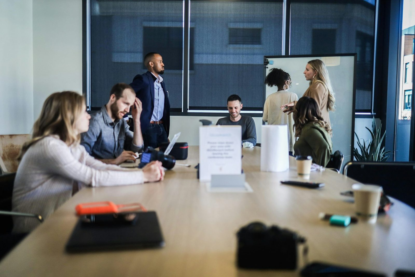 Reunião de negócios entre empresas